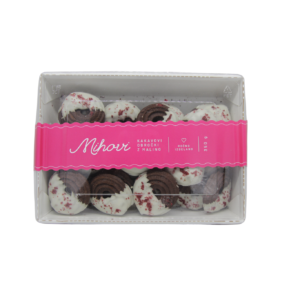 Kakavovi obročki z malino, 350g