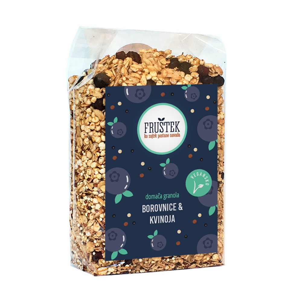 Granola borovnica kvinoja, 350g